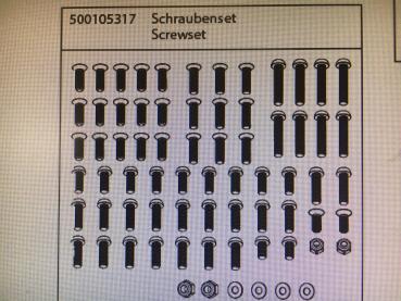 X10NB/NT Schrauben Set