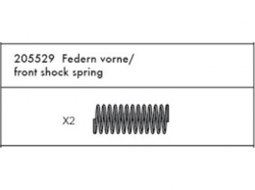 Stoßdämpfer Federn vorne CY-Chassis (2)