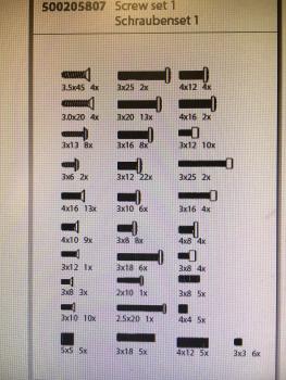 X8 Spector Schrauben Set 1