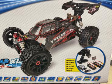 1:8 Virus 4.2 XL 100% RTR schwarz/rot