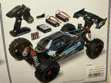 1:8 Virus 4.2 XL 100% RTR schwarz/türkis
