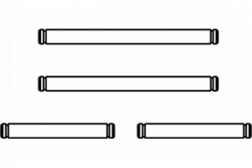 Querlenkerstift Lightray General Set 2 x lang 2 x kurz