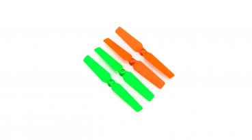 Blade 200QX: 3D-Propeller (4er Set) orange / grün (BLH7715)