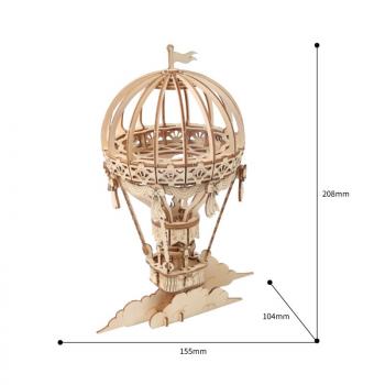 Heißluftballon (Lasercut Holzbausatz)