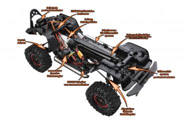 DF-4S PRO Crawler RED 313mm 1:10 Sacle | No.3164