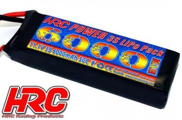 LiPo 3S - 11.1V 6000mAh 50C/100C - Slim - Ultra-T Stecker