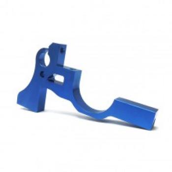 KM-Racing K8 Aluminium Bulkhead hinten unten rechts (blau)