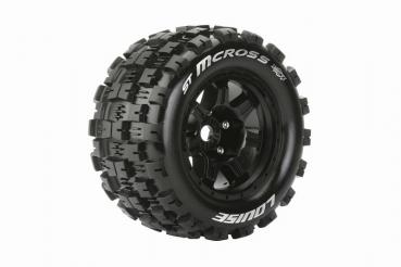 MFT ST 3.8 MCROSS 1/8 SPORT FELGE SCHWARZ (2) *J* 17MM TRAXXAS, HPI / 1/2Z OFFSET / LOUISE