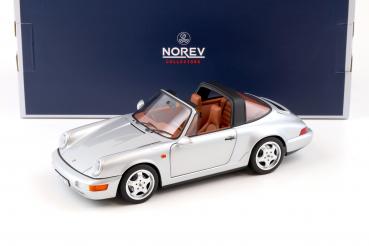 Norev Porsche 911 (964) Carrera 4 Targa 1990 silver metallic