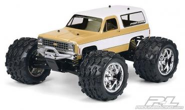 Clear Body, 1980 Chevy Blazer Monster Truck: 1/10 T-MAXX, Savage, Revo 2.5