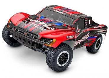 TRAXXAS Slash 1/10 2WD Short-Course-Truck rot RTR BL-2S Brushless, ohne Akku/Lader mit Clipless *neuer Preis