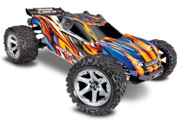 TRAXXAS Rustler 4x4 VXL orange RTR ohne Akku/Lader 1/10 4WD Stadium Truck Brushless