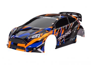 NEU KAROSSERIE FORD FIESTA ST RALLY ORANGE TRAXXAS RALLY VXL