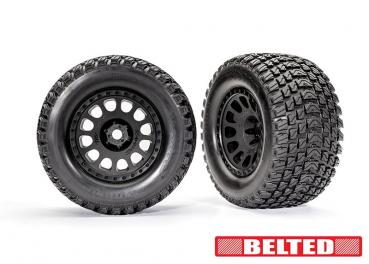 Gravix BELTED Reifen auf XRT-Felge schwarz 24mm (2) TRAXXAS X-Maxx, XRT