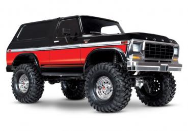 TRAXXAS TRX-4 Ford Bronco schwarz/rot 4x4 RTR o. Akku/Lader 1/10 4WD Scale-Crawler Brushed