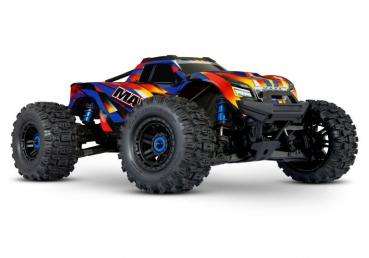 TRAXXAS MAXX 1:10 RTR TSM SR VXL4S REGLER O AKKU/LADER 1/10 MONSTER-TRUCK BRUSHLESS GELB