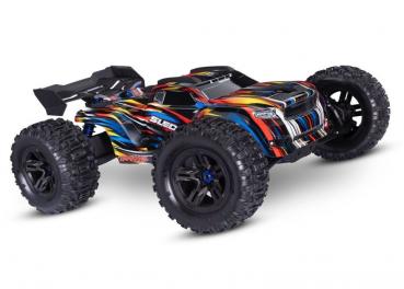 TRAXXAS SLEDGE 4x4 belted blau 1/8 Monster-Truck RTR Brushless, ohne Akku und Ladegerät