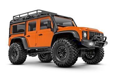 TRAXXAS TRX-4M LR Defender 4x4 orange 1/18 Crawler RTR Brushed, mit Akku und USB Ladegerät