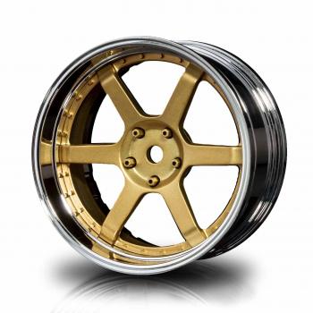 MST Drift Felge 106 Silber-Gold Offset verstellbar (4)