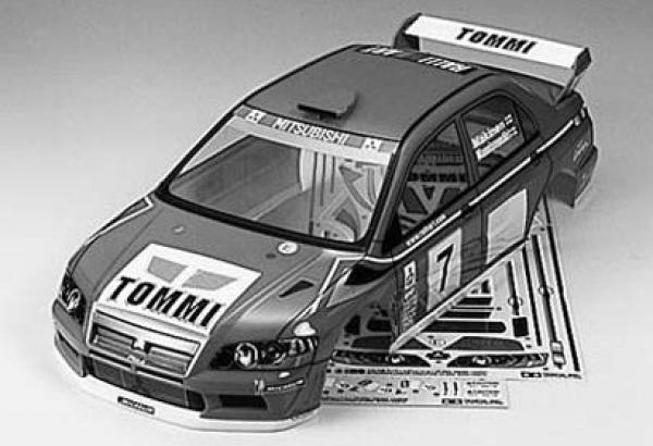 1:10 Karosserie Mitsubishi Lancer Evo VII WRC 190mm Clear Body