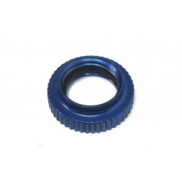 KM-Racing H-K1/ K8 Rändelmutter für Servo Saver (blau)