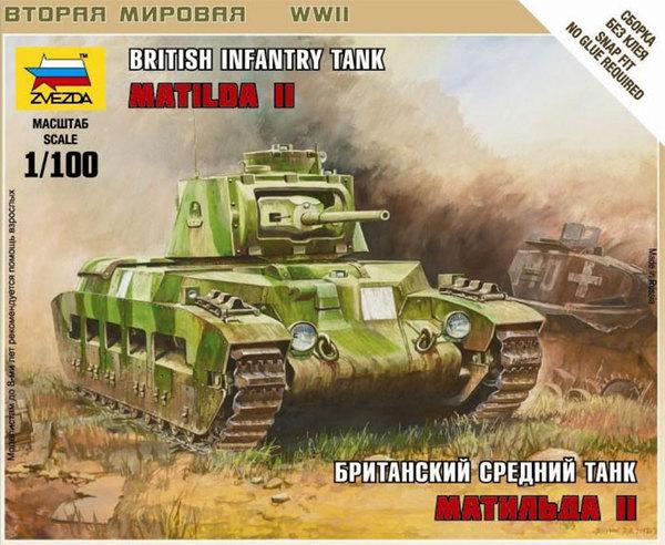 1:100 Britischer Panzer "Mattilda II"