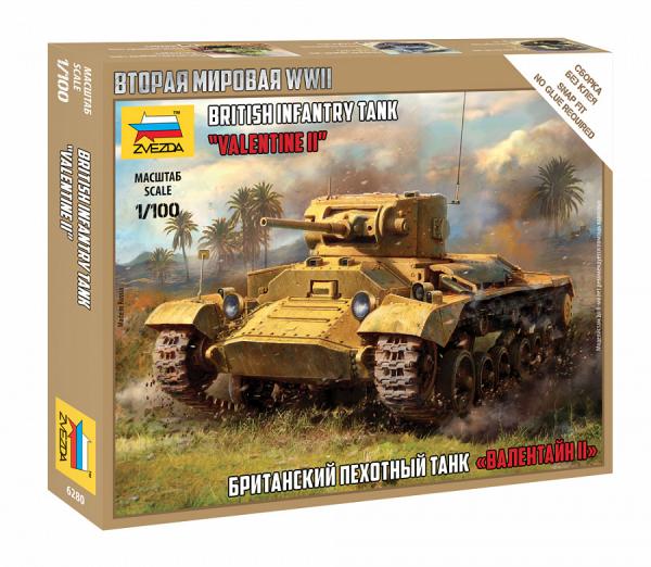 1:100 Valentine II Britisch infantry Tank