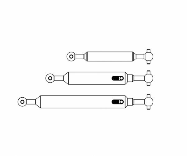 1:14 Antriebswellen-Set (3) 4x4 Ausgl.