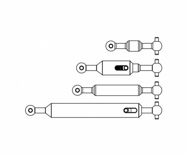 1:14 Antriebswellen-Set (4) 6x6 Ausgl.