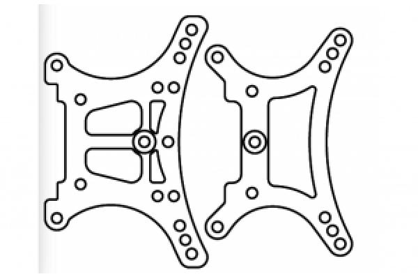 Stossdämpferhalter vorne und hinten Lightray-General