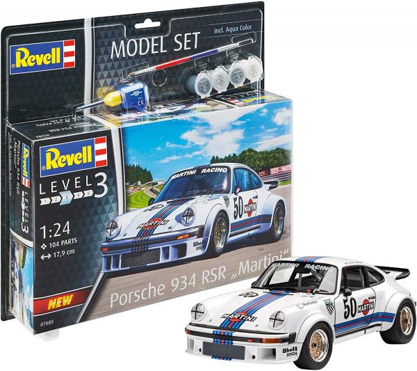 1:24 Model Set Porsche 934 RSR "Martini"