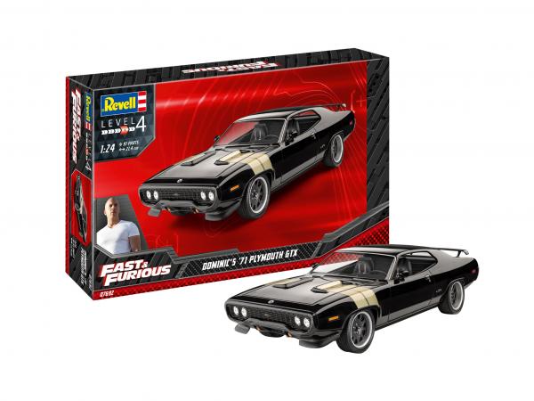 1:24 Model Set Fast & Furious - Dominics 1971 Plymouth GTX