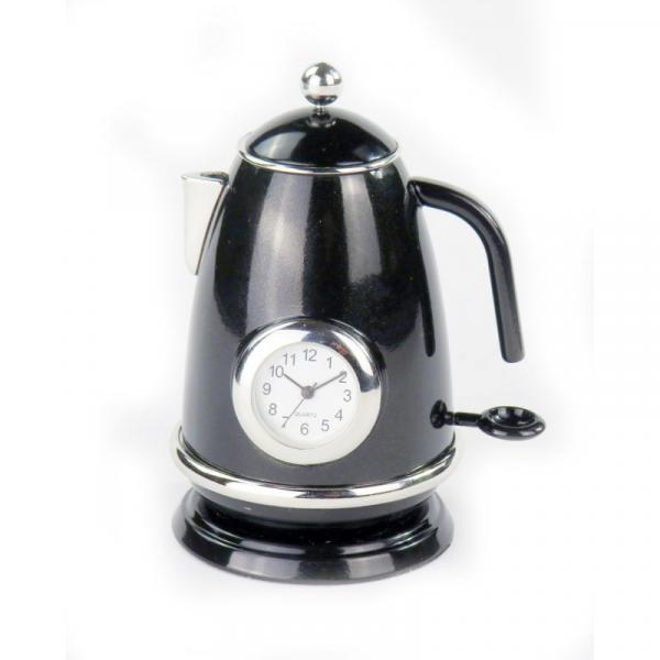 Siva Clock Teapot schwarz