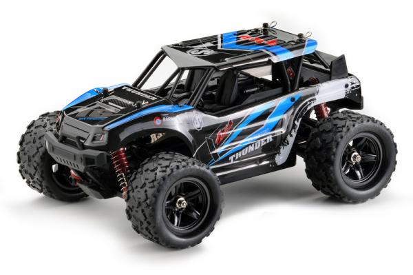 1:18 Green Power Elektro Modellauto High Speed Sand Buggy "THUNDER" blau 4WD RTR