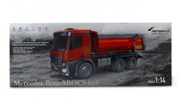 Mercedes-Benz Arocs Lizenz LKW Kipper 2,4GHz RTR rot