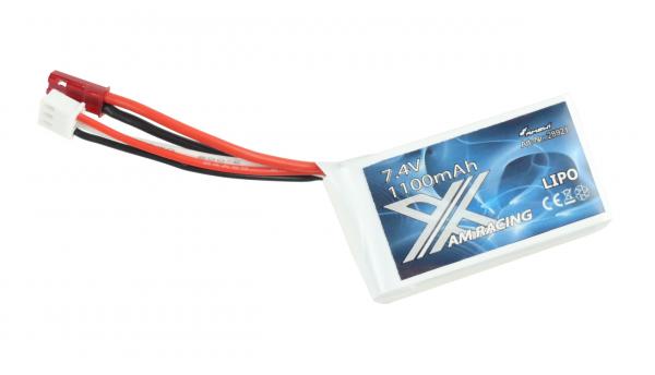 AMXRACING LIPO AKKU 2S 7,4V 1100MAH, BEC