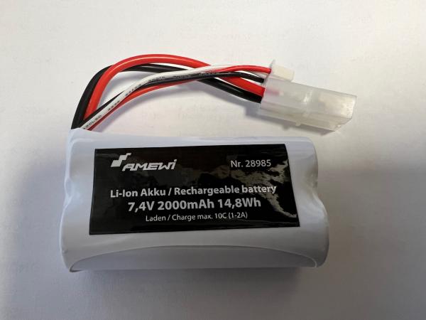 LI-ION AKKU 2S 7,4V 2000MAH TAMIYA-STECKER