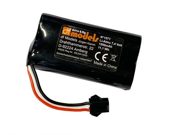 Akku 7,4 Volt - 1500mAh LiIon