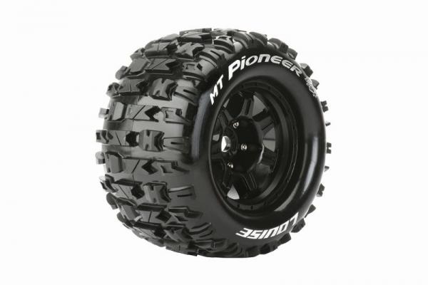 MFT MT 3.8 PIONEER 1/8 SPORT FELGE SCHWARZ (2) *J* 17MM TRAXXAS, HPI / 1/2Z OFFSET / LOUISE