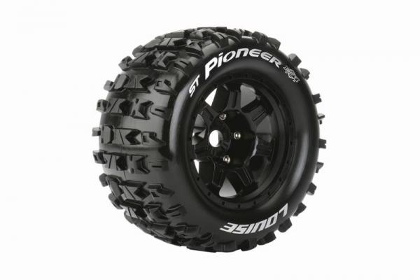 MFT ST 3.8 PIONEER 1/8 SPORT FELGE SCHWARZ (2) *J* 17MM TRAXXAS, HPI / 1/2Z OFFSET / LOUISE