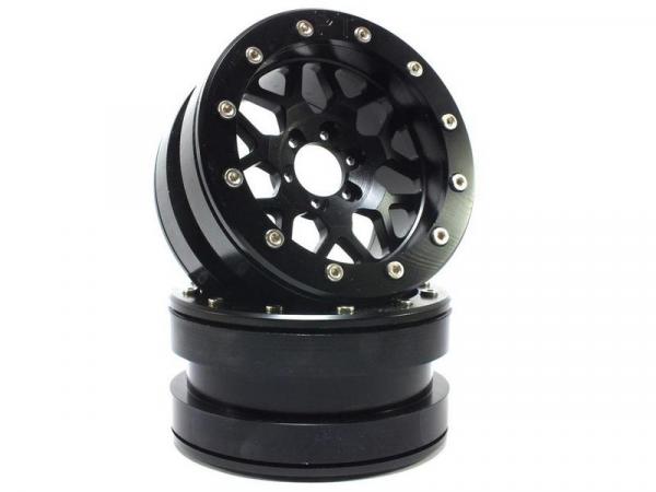 Beadlock Wheels PT-MESH black/black 2.2 (2) ohne Radnabe