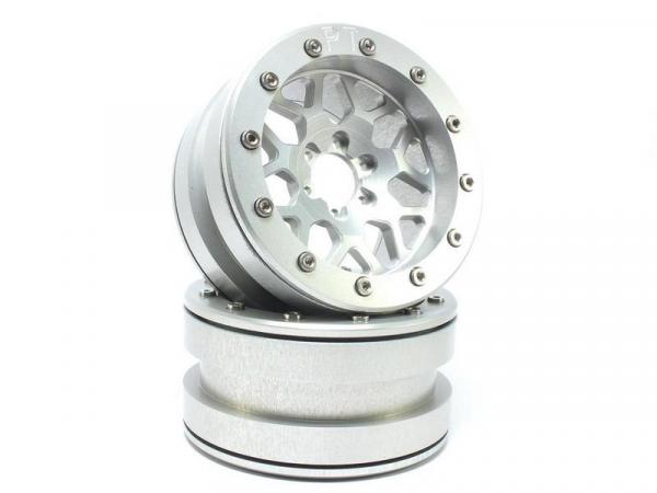 Beadlock Wheels PT-MESH silver/silver 2.2 (2) ohne Radnabe