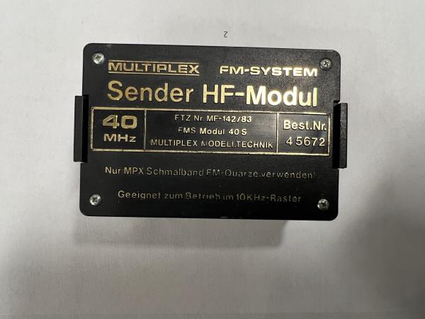 MULTIPLEX FM-System Sender HF-Modul 40 MHz Best.Nr. 45672 (gebraucht)