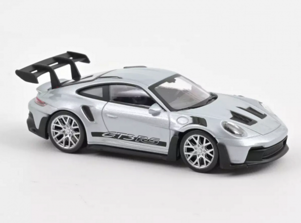 1:43 Porsche 911 GT3 RS 2022 Silver with Black Stickers Jet-car