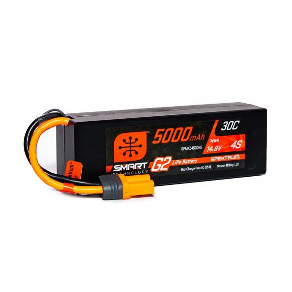 14.8V 5000mAh 4S 30C Smart G2 Hardcase LiPo Battery: IC5