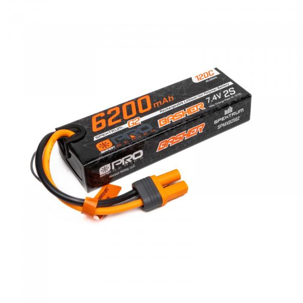 7.4V 6200mAh 2S 120C Smart G2 Pro Basher LiPo: IC5