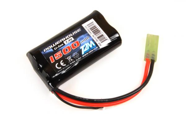 Li-Ion 7,4V 1500mAh mit Mini Tamiya Stecker