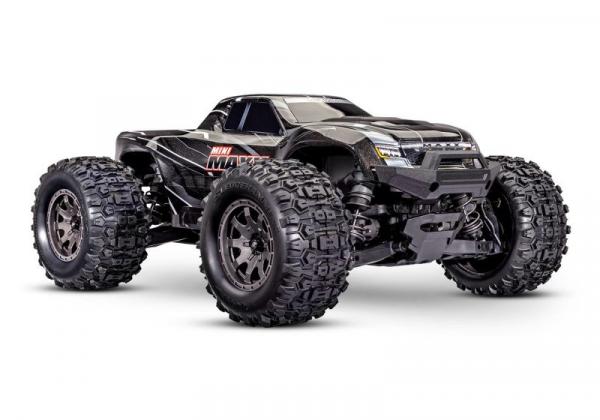 NEU TRAXXAS MINI-MAXX 4WD schwarz BL-2S Brushless, HD-Teile, mit Akku/Lader