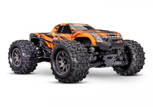 NEU TRAXXAS MINI-MAXX 4WD orange BL-2S Brushless, HD-Teile, mit Akku/Lader