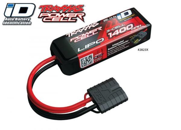 1400mAh 11,1V 3-Zellen 25C TRAXXAS LIPO mit iD-Stecker